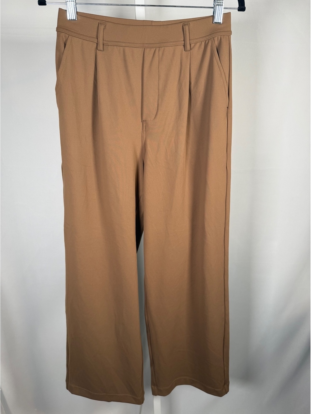 Halara Flex DayStretch High Waisted Work Flare Pants Brown Size Small Petite - Picture 3 of 9